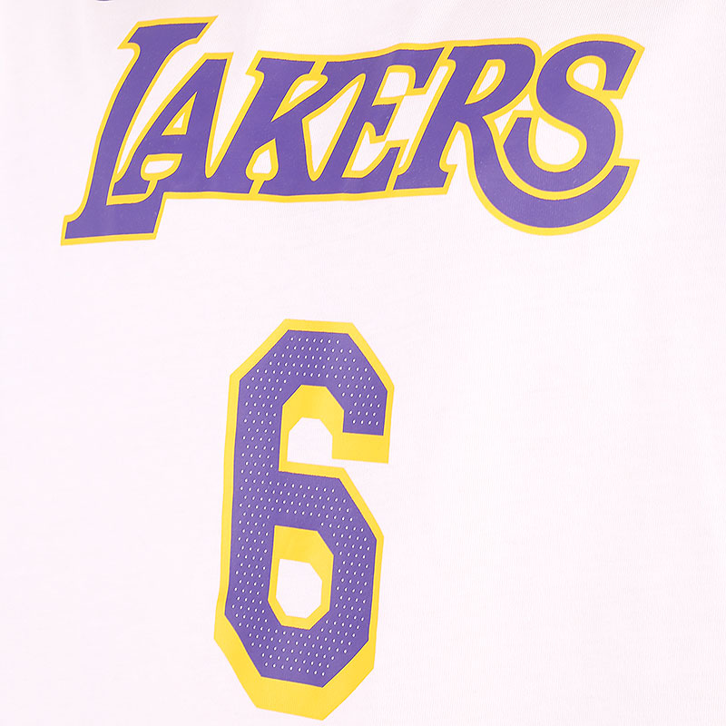 мужская белая футболка Nike Los Angeles Lakers NBA T-Shirt DR6380-106 - цена, описание, фото 2